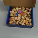 Alphabet Number Stamps for Kids, Wooden ABC Spelling Letter Stampers Set with Flashcard Mathematics Learning Number Stampers Arts & Crafts Supplies, Montessori Toy Gifts for 3 4 5 Year Old