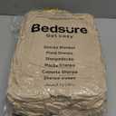 Bedsure Bubble Sherpa Throw Blanket for Couch - Fuzzy Fleece Thick Warm Blanket for Winter, GentleSoft Cozy Plush Throw Gift for Women, Room Decor, Beige, 50x60 Inches