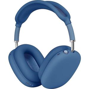 Shabby Chic Max Wireless Headphones, Wireless Headset - Noise Reduction - Bluetooth, Wired, Built in Micro SD for Travel, Home, Work TV, PC, Gaming,Cellphone (Blue)