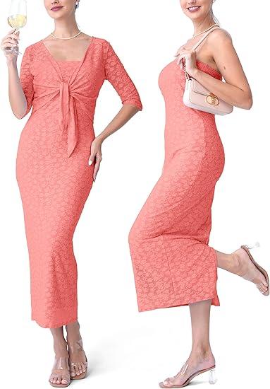2 PCS Floral Strapless Dress Cardigan Set Long Bodycon Maxi Formal Dresses Boho Wedding Guest Cocktail Outfit, M