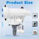Upgraded WH11X29539 Washer Drain Pump and Filter Assembly for GE Front Load Washers, Replaces AP6986715 4962370 PS16217203 B25-3A04 EAP16217203 PD00065822