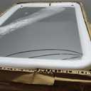 FINDCOZZIE Bathroom Medicine Cabinet with Black Metal Framed Mirror, Recessed or Wall Mount Bathroom Vanity with Storage Shelves 17.5x26 inch