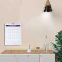 6 x 2025 Wall Calendar - January 2025 - December 2025, 12 Monthly Hanging Calendar, 2025 Planner, A4 Size 8.5" x 11", Spiral Binding, Holidays, Julian Dates, Large Blocks, Twin-Wire Binding, Hanging Hook, (1 Pack) (White/Blue)