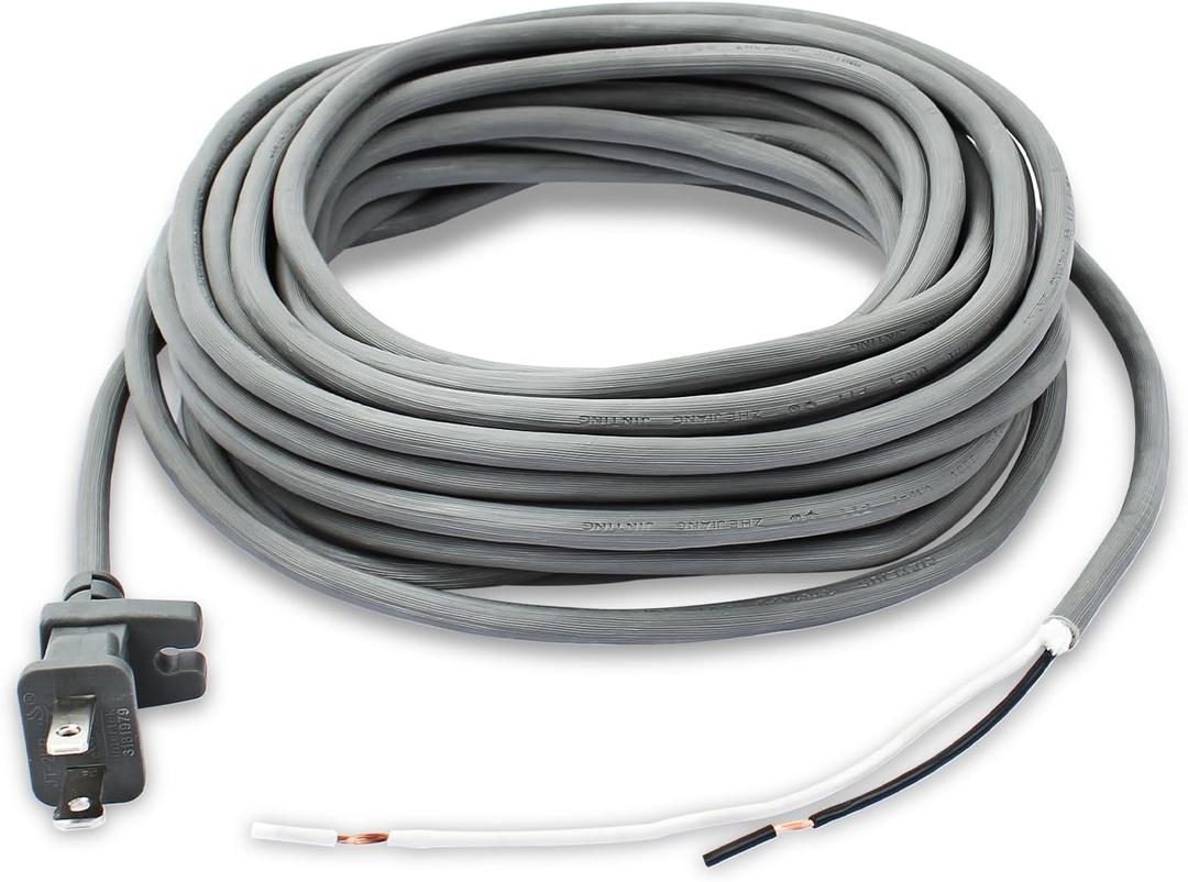 36ft Vacuum Cleaner Replacement Cord for Shark Navigator Lift-Away Pro & Shark Rotator Lift-Away, Fit NV501 NV502 NV341 NV402 NV355 NV356 NV356K NV357 NV355CS NV356KCS NV450 Upright Vacuum