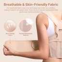 Fit Geno Posture Corrector for Women: Adjustable Lightweight Upper Back Brace for Neck Shoulder & Upper Back Pain Relief - Improve Posture Correct Hunchback Slouching Kyphosis Invisible Under Clothes (XS/S Under Bust 26"-37") (Black)