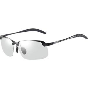 White-Black Polarized Photochromic Sunglasses UV400 Sports Sunglasses Day and Night Driving Glasses Ultra-Light Sun Glasses Eyewear Cycling Glasses and Goggles Outdoor, Cycling, Glasses and Goggles