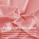 SONORO KATE Luxury Pillowcase Set Brushed Microfiber 1800 Bedding - Wrinkle, (Coral, 2 Pillowcases Standard)