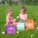 18Pcs Easter Gift Bags Reusable Easter Egg Hunt Bags with Handles for kids,Non-Woven Easter Bags for Easter Baskets, Egg Hunt Game, Easter Party,8.37.95.9inch