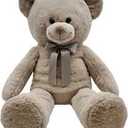 Teddy Bear Stuffed Animal 30 inch  Teddy Bear for Baby Shower Decor, Large Stuffed Bear Gifts for Girl Boy Women on Birthday Christmas,Grey