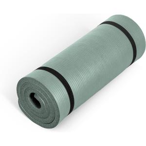 CAP Barbell 1-Inch High Density Exercise Yoga Mat with Strap | Multiple Colors