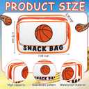 12 Pcs Basketball Snack Bags for Team Cosmetic Bag Gifts
