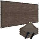 90% 6x20ft Sun Shade Cloth for Outdoor Deck Backyard Patio Garden Pergola Cover Canopy Mocha