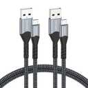FEMORO Micro USB Cable 3Ft Pack of 2, USB A to Micro USB 2.0 480Mbps Data Transfer & 12W Charging Cord for MicroUSB Old Android Phones Kindle Tablet MP3 PS4 and More