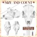 SiliFine Antler Mounting Kit European Mount Skull Hanger Deer Skull Mount Kit White 3D Modeled Replica Antler Compatible with Harvested and Shed Antlers Wall for Home Winter Decoration Gifts (1 Pack)