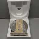 Silent Hamster Wheel 10.5 Inch Dual-Bearings Quiet Running Exercise Wheels with Wood Grain Backboard, Height Adjustable for Syrian Hamsters, Gerbils, Mice, Hedgehog, Lemmings, Warm Brown