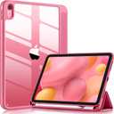 Wenlaty Compatible with iPad (A16) 11th Generation Case 11 Inch 2025, for iPad 10th Generation Case 10.9 Inch 2022 with Pencil Holder, Trifold Stand Protective Cover, Auto Wake/Sleep, Watermelon Pink