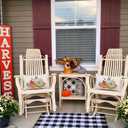 4 x RABUSOFA Fall Pumpkin Pillow Covers 12x20 Inch,Autumn Maple Leaf Thanksgiving Lumbar Cushion Case Decoration for Home Living Room Orange Green(Multicolor, 12"x20")