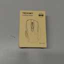 TECKNET Wireless Mouse, 2.4G Ergonomic Optical Mouse, Computer Mouse for Laptop, PC, Computer, Chromebook, Notebook, 6 Buttons, 24 Months Battery Life, 2600 DPI, 5 Adjustment Levels - Purple