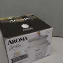 AROMA CoreCoat Rice Cooker with Pop-Up Food Steaming Basket (4 Cups Cooked, 2 Cups Uncooked, 1 Qt)