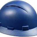 Full Brim Hard Hat - OSHA Safety Helmet Durable Lightweight Carbon Fiber Hard Hat, 6-Point Ratchet Suspension Protective Gear for Men and Women