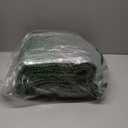 Turquoize Chenille Extra Long Shaggy Kitchen Rugs and Mats Non Slip Absorbent Bath Mat Runner for Kitchen/Living Room, 47" X 17", Bronze Green