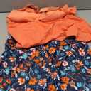 Daci Tankini Swimsuit with Shorts - 2 Piece Tummy Control Bathing Suits Flowy Swim Top with Two Pockets Boy Shorts 2025 (X-Large, Orange Floral)