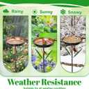 Bird Baths for Outdoors, Garden Birdbath for Patio Yard Lawn Antique Bronze