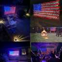 YULIANG LED American Flag Lights,6.5ft*3.2ft Waterproof Led Flag Net Light Outdoor for 4th of July Decorations,Independence Day,Memorial Day, Festival, Garden,Outdoor Christmas Decoration