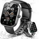 Smart Watch, 1.91" HD Screen Smartwatch for Men Women(Answer/Make Call), Fitness Watch with Heart Rate/Sleep Monitor/Steps Monitor, 110+ Sports Modes, IP68 Waterproof Activity Trackers, Black