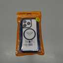 Follaroma for iPhone 16 Pro Case with Camera Control Capture Button, Compatible with MagSafe, Heavy Duty Shockproof Protection Phone Case, Anti-Drop, Transparent Magnetic Phone Cover, 6.3'', Deep Blue