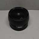 Apatner Rechargeable Solar Fan Outdoor for Camping - 10400mAh Battery Operated Fans Solar Portable Tent Fan for Greenhouse,LED Lantern,4 Speeds with PowerBank for Car,Ship,Carnival (Black)