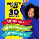 Capri Sun Fruit Punch, Strawberry Kiwi and Pacific Cooler Flavored Juice Drink Blend Variety Pack, 30 ct Box, 6 fl oz Pouches (EXP 01/15/27)