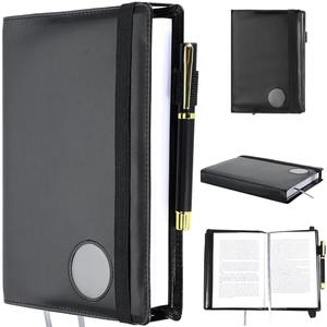 Motipuns Single AA Big Book Cover Alcoholics Anonymous Big Book Cover Paperback Protector Medallion Holder Leather Gift for Women Men