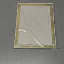 Sustainable Greetings 50 Sheets Gold Foil Award Certificate Paper 8.5 x 11 for Printing - Blank Cardstock for Graduation, Diploma and Achievement (White Awards Certificates)