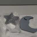 3 Pcs Moon Stars and Cloud Celestial Nursery Decor Bohemian Wood Nursery Shelves Decoration Wooden Nordic Boho Baby Wall Adornment for Bedroom Wedding Baby Shower Boys Girls Kids