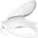 KOHLER PureWash M250 Manual Elongated Bidet Toilet Seat, White, Quiet-Close Lid Prevents Slamming, Easy Installation with Quick-Release Hinges, Adjustable Spray Position & Pressure