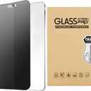 2 x 2 Pack 360 Privacy Matte Screen Protector for iPhone 16 Pro Max [6.9 inch] 9H Tempered Glass [Anti Spy] [Anti Fingerprints] 4Way Anti-Peeping Games Screen Cover (iPhone 16 Pro Max)