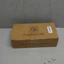 famiware Star Espresso Cups and Saucers Set of 4, [ Mini ] 3 oz Ceramic Small Coffee Mug with Handle, Ribbed Stoneware Demitasse Cup for Tea, Latte - Microwave & Dishwasher Safe - Smoky Blue