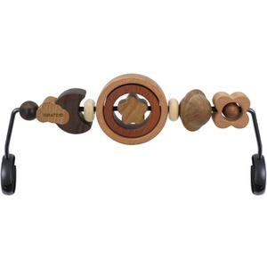 iGRATENS Baby Bjorn Bouncer Toy Bar - Toy Bar for Baby Bouncer Soft & Bliss, Easy to Attach and Remove, 360Rotating Natural Wooden Toys, Exciting Design for Curious Babies, Circular Natural Wood