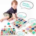 Wooden Puzzles for Toddlers, Kesletney Wooden Alphabet Number Shape Learning Puzzles for Kids, Preschool Educational Toys Gift for Boys Girls Ages 3 4 5 6 Years Old, 11.81 inches * 8.85 inches