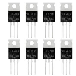 FOXTIP IRF520 MOSFET Transistors 9.7A 100V IRF520N N-Channel Power Transistor 9.7 Amp 100 Volt TO-220 (Pack of 12pcs)