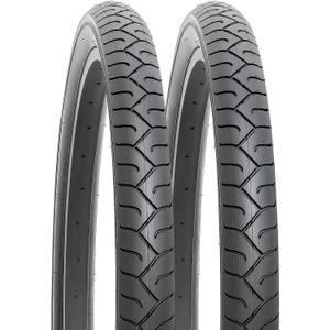 YUNSCM 2-PCS 24" Road Bike Tires 24 x 2.125/57-507 Compatible with 24x2.125 Bike Bicycle Tires (Y-690)