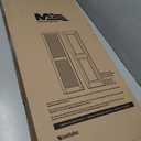 Ekena Millwork Lifetime Vinyl LP2S14X03500BL Standard Two Equal Panel Vinyls, Raised Panel Vinyl Shutters, w/Installation Shutter-Lok's & Matching Screws (Per Pair), 14.75"W x 35"H, Black