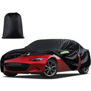 Car Cover Waterproof All-Weather,Outdoor Full Exterior Car Covers for Automobiles Coupe (Length up to 165 inch) with Windshield Sun Shade Universal Fit MX-5(Miata),Honda S2000 Z3,etc