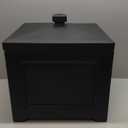 Mayne Fairfield Garden Hose Bin - Black - 17in L x 17in W x 18in H - Holds up to 100 ft. of standard garden hose (5858-B)
