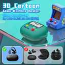 Silicone Cover for Beats Powerbeats Pro 2 Case Cute (2025), Funny Cartoon Game Console Design Shockproof Protection Case for Powerbeats Pro 2 Accessories with Keychain/Cleaner Kit (Green)