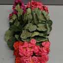 Artificial Geranium Fake Flowers for Outdoors Decoration, 6 Bundles Silk Geraniums Flower UV Resistant Look Real Faux Plants for Front Door Garden Porch Planter Patio Balcony Yard Indoor Home, Mix
