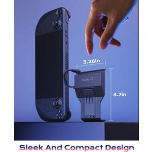 Steam Deck Dock for Steam Deck/OLED with Foldable Stand, HDMI 4K@60Hz, 2 USB A 3.0, 100W Max PD-in, Portable or Desktop Accessories, Perfectly Match The Heat Dissipation Holes