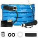 RVGUARD 15FT Heated Water Hose for RV, -20 ℉ Freeze Protection Heated Water Hose with Energy-Saving Thermostat, Lead and BPA Free for RV/Home/Garden