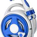 Retractable Garden Hose Reel, Home Hose Reel with10 Patterns Spray Nozzle, Adapts to standard US hose plugs, for Garden Watering, Floor Cleaning, Pet Cleaning, etc (50FT)